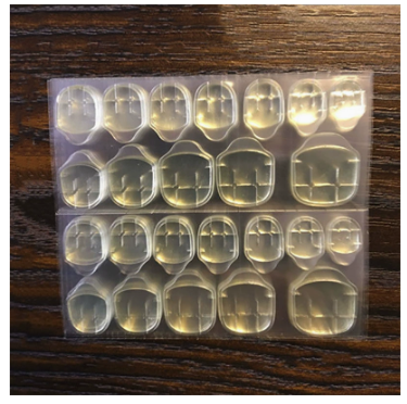 Elegant Press on Nails - Soft Bridal Style, Full Cover Glue-less Nail Tips (Reusable)