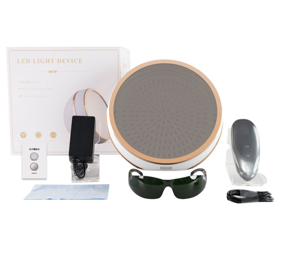 7-Color LED Photon Therapy Device - Near Infrared Facial Light Machine for Skin Rejuvenation & Dark Spot Removal-Lumenessence