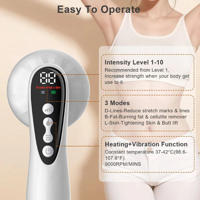 Advanced Radio Frequency EMS Beauty Device – Portable 5-in-1 Wireless Body Contouring & Fat Reduction