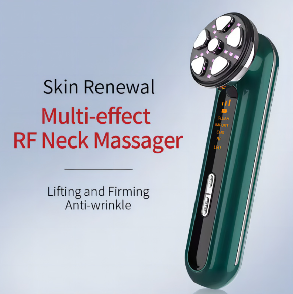 RF Device with Microcurrent, Face Lifting & Tightening Machine for Wrinkles, At-Home Facial Massager & Toner-Lumenessence