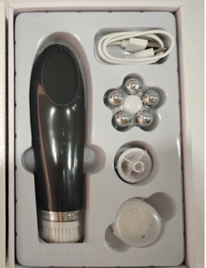 Facial Cleansing Brush & Hot Compress Massager - Electric Pore Cleaner for Face and Eyes, At-Home Skin Care Beauty Device-Lumenessence