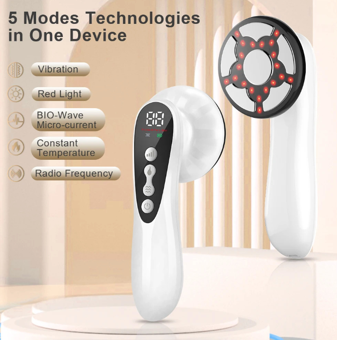 Advanced Radio Frequency EMS Beauty Device – Portable 5-in-1 Wireless Body Contouring & Fat Reduction-Lumenessence