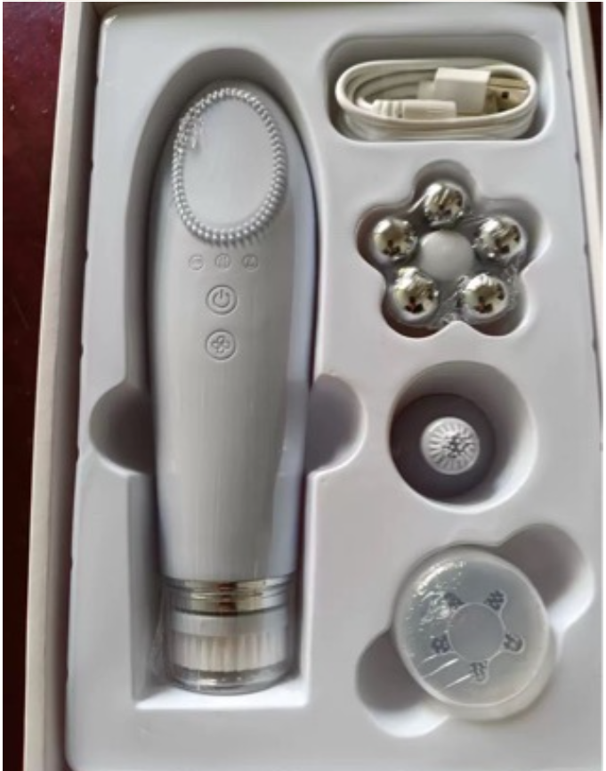 Facial Cleansing Brush & Hot Compress Massager - Electric Pore Cleaner for Face and Eyes, At-Home Skin Care Beauty Device-Lumenessence