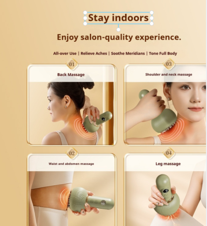 Electric Meridian Brush & Cupping Set - All-Body Massager and Gua Sha Device for Home Spa & Professional Use