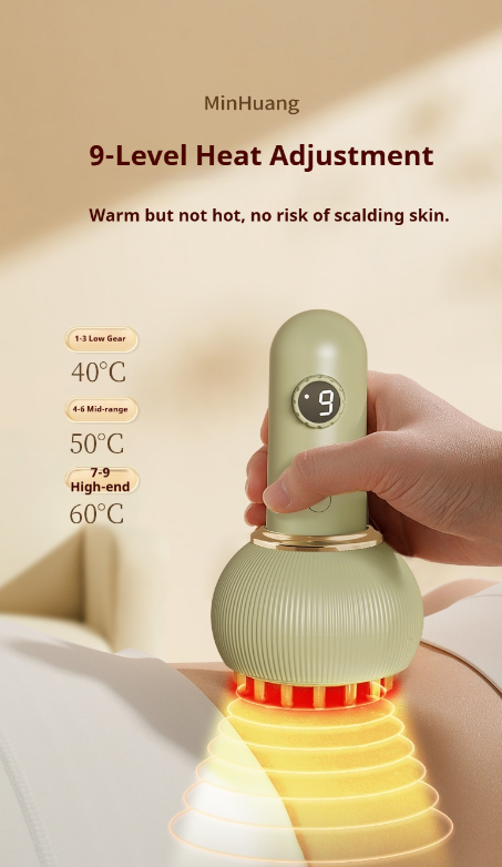 Electric Meridian Brush & Cupping Set - All-Body Massager and Gua Sha Device for Home Spa & Professional Use-Lumenessence