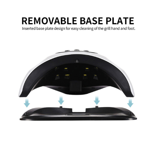 48W Professional Nail Lamp for Gel Polish, UV/LED Nail Dryer Quick Curing Light with 4 Timers