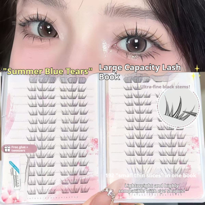 Featherlight False Eyelashes - Blue Tears Collection | Natural, Wispy & Fluffy for a Comfortable, Effortless Look-Lumenessence