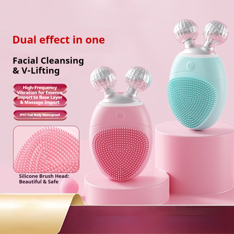 Ionic Technology Facial Cleanser - Deep Cleansing & Brightening Skin Massage Tool