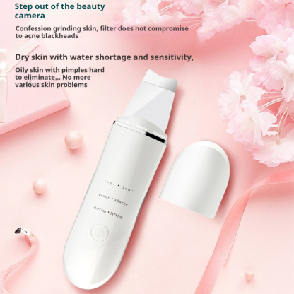 Ultrasonic Skin Spatula, Ionic Facial Cleansing & Lifting Device, Pore Cleaner & Serum Booster