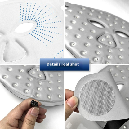 Professional LED Light Therapy & EMS Microcurrent Facial Mask,  Lift, Firm & Glow - Your 7-in-1 At-Home Skin Rejuvenation System