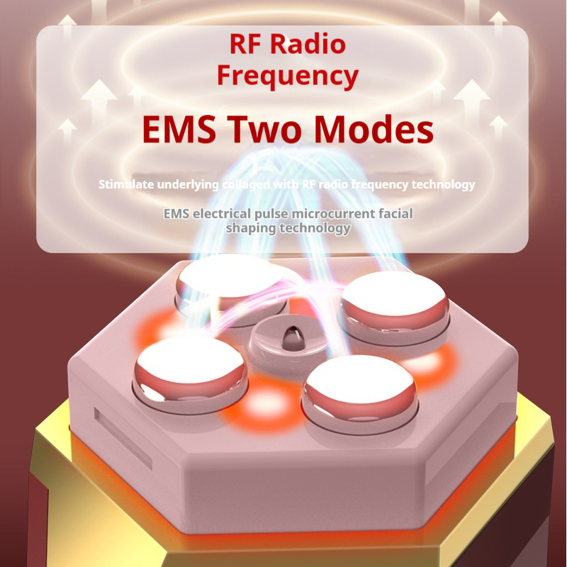 Professional RF Skin Care Device: 3-in-1 Lifting with Microcurrent, EMS & Precise Temperature Control-Lumenessence