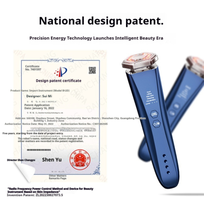 RF Red Light Therapy Facial Device, EMS Microcurrent, Anti-Aging Facial Massager, Cooling & Cleansing Skin Care Tool-Lumenessence