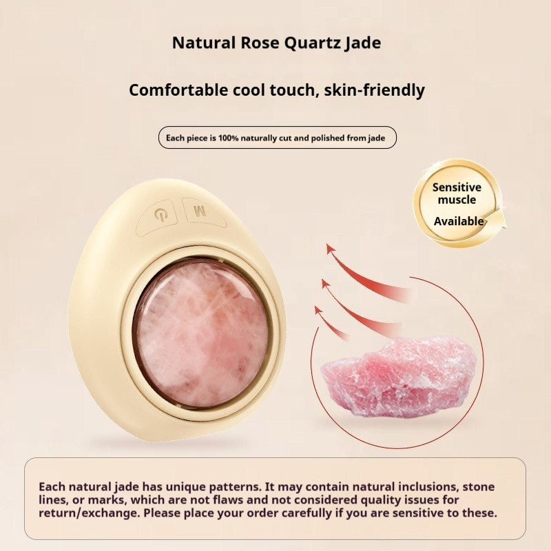 Jade Facial Massager, Portable Face Lifting Roller for Skin Rejuvenation - At-Home Anti-Aging Device to Reduce Wrinkles, Firm Skin & Soothe Face-Lumenessence