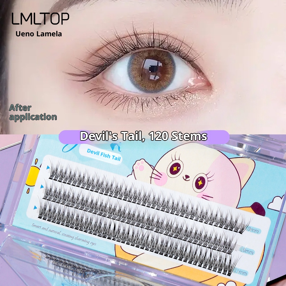 Natural & Wispy Demonic Lash Clusters | Stackable Lower Lash Extensions