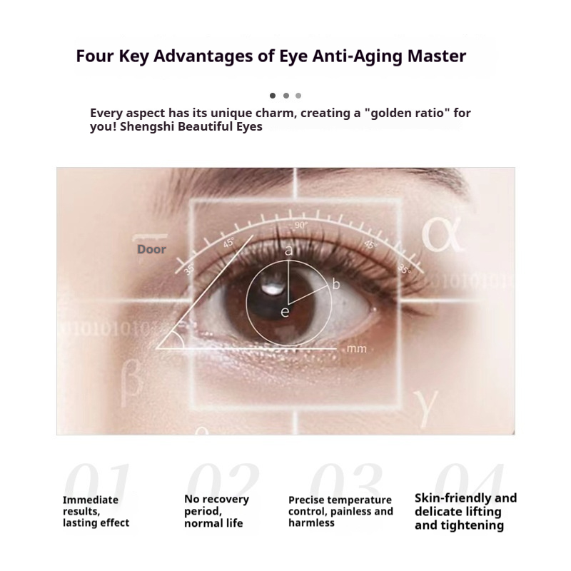 Magic Eye RF Eye Massager - Anti-Aging Eye Care Device for Removing Dark Circles & Puffy Bags, At-Home Facial Lifting Equipment-Lumenessence