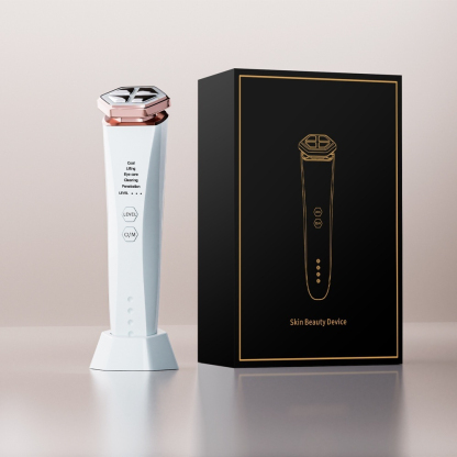 RF Red Light Therapy Facial Device, EMS Microcurrent, Anti-Aging Facial Massager, Cooling & Cleansing Skin Care Tool-Lumenessence