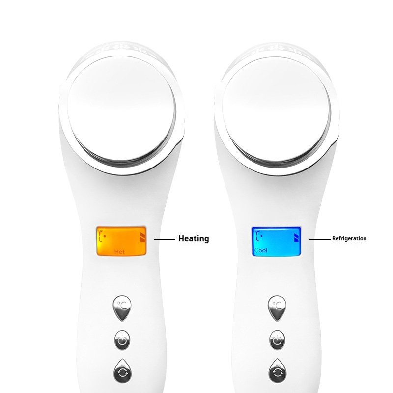 Facial Steamer & Massager, Hot Cold Iontophoresis Device for Anti-Aging & Pore Minimizing, with Heat Therapy-Lumenessence