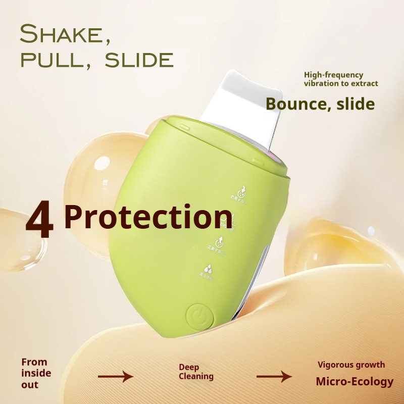 Professional Sonic Facial Spatula - Ultrasonic Pore Vacuum for Blackheads & Dead Skin Removal