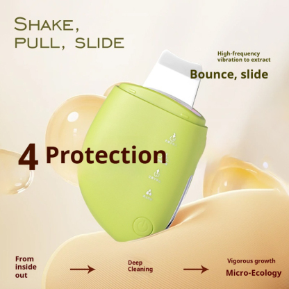 Professional Sonic Facial Spatula - Ultrasonic Pore Vacuum for Blackheads & Dead Skin Removal