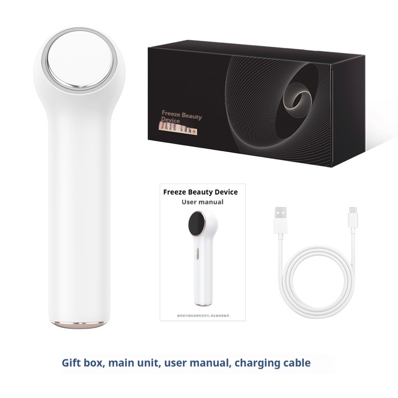 Cryotherapy Facial Massager, Hot Cold Therapy Device for Skin Toning & Deep Cleansing, At-Home Ice Roller to Reduce Puffiness and Tighten Pores-Lumenessence