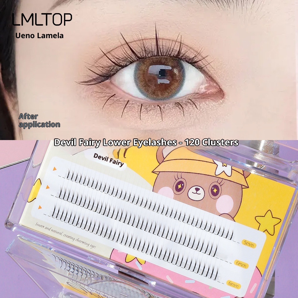 Natural & Wispy Demonic Lash Clusters | Stackable Lower Lash Extensions