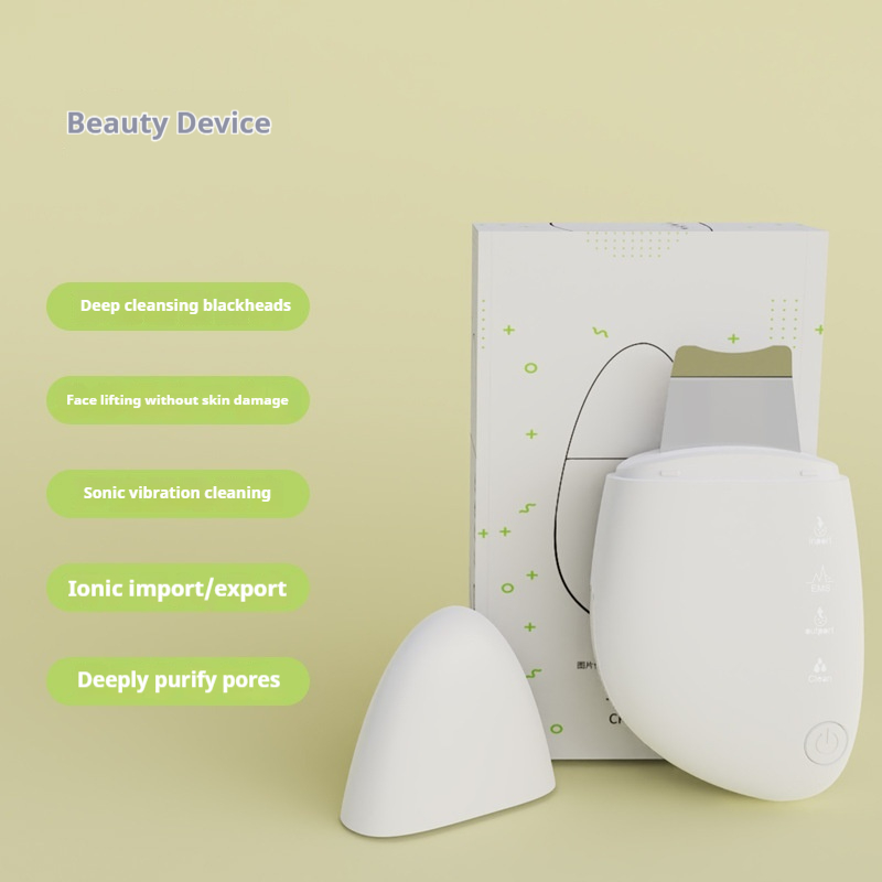 Professional Sonic Facial Spatula - Ultrasonic Pore Vacuum for Blackheads & Dead Skin Removal