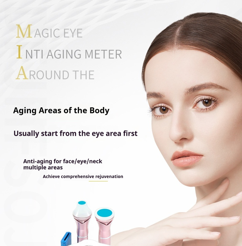 Magic Eye RF Eye Massager - Anti-Aging Eye Care Device for Removing Dark Circles & Puffy Bags, At-Home Facial Lifting Equipment-Lumenessence