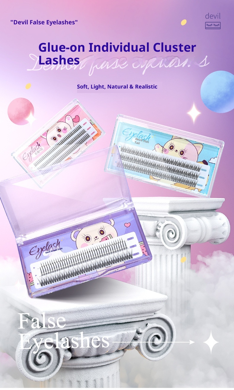 Natural & Wispy Demonic Lash Clusters | Stackable Lower Lash Extensions