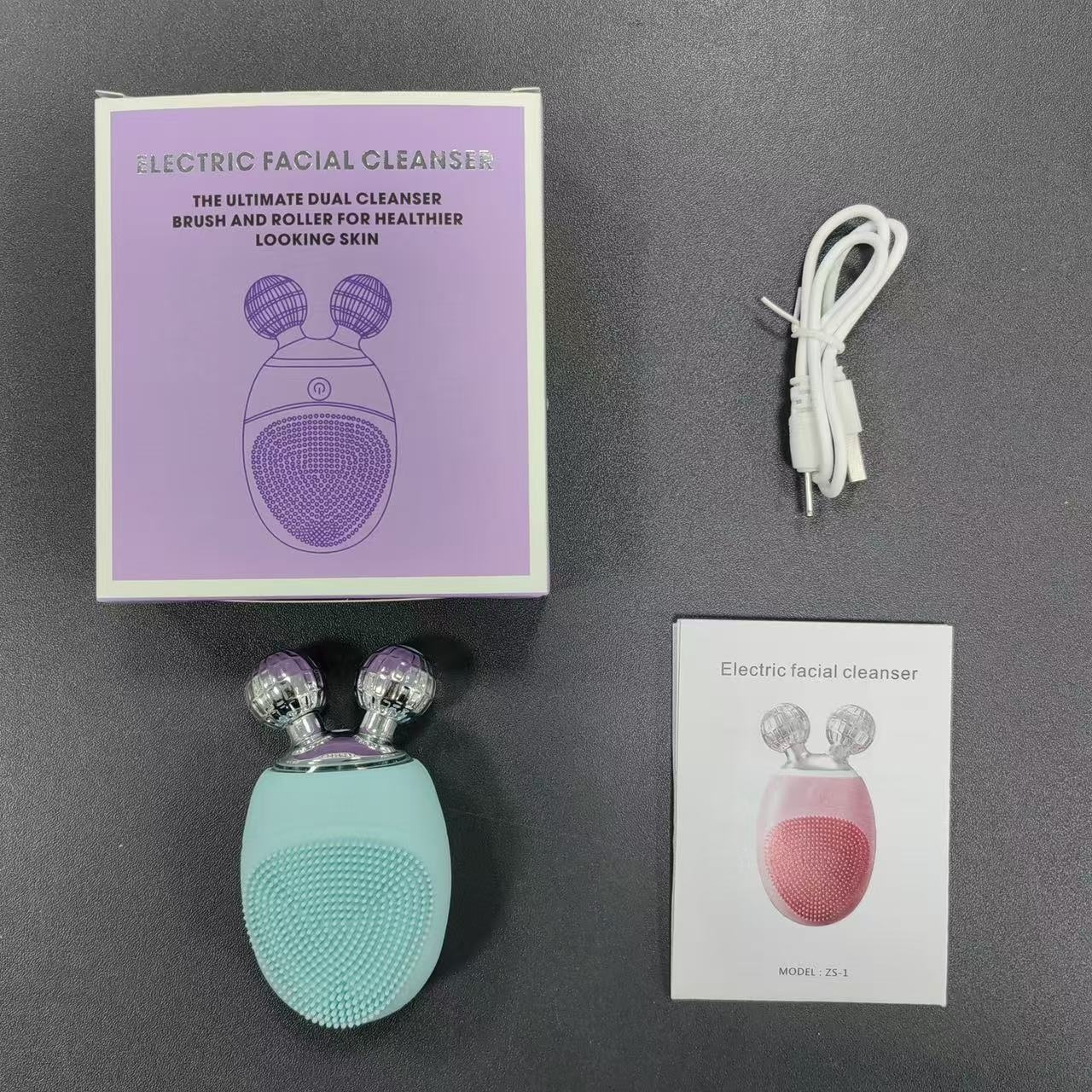 Ionic Technology Facial Cleanser - Deep Cleansing & Brightening Skin Massage Tool