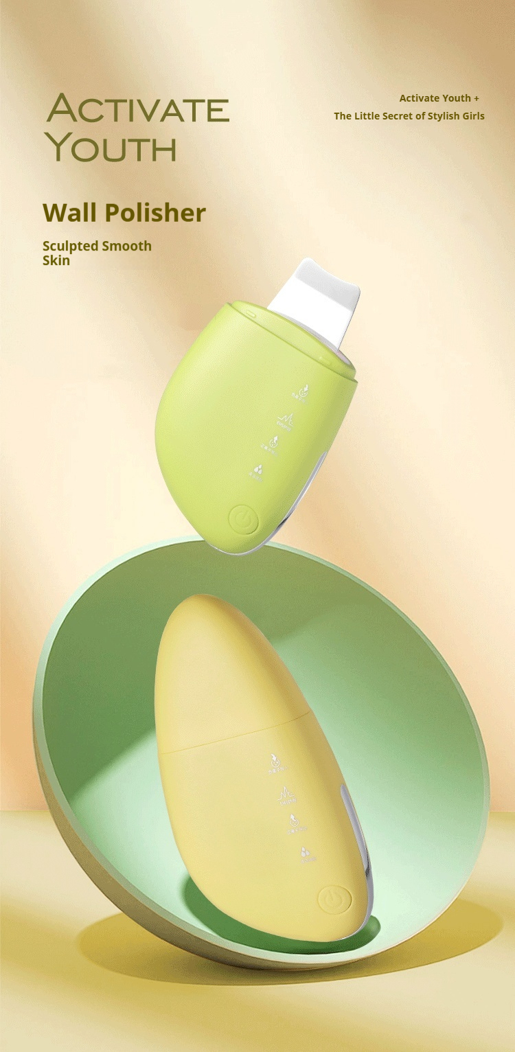 Professional Sonic Facial Spatula - Ultrasonic Pore Vacuum for Blackheads & Dead Skin Removal