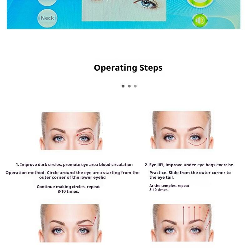 Magic Eye RF Eye Massager - Anti-Aging Eye Care Device for Removing Dark Circles & Puffy Bags, At-Home Facial Lifting Equipment-Lumenessence