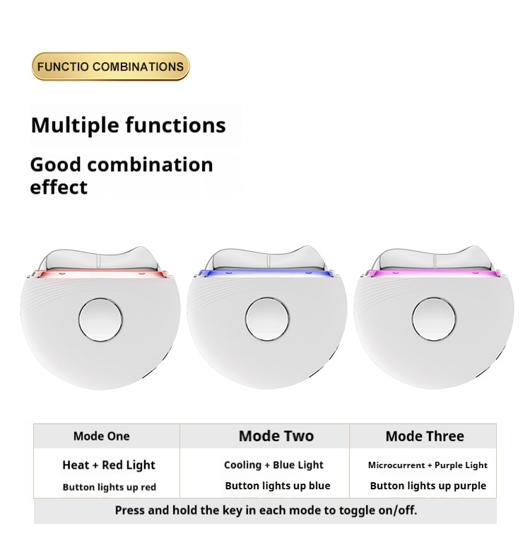 2-in-1 Cold and Hot Facial Device - with EMS Microcurrent for Sculpting & Depuffing