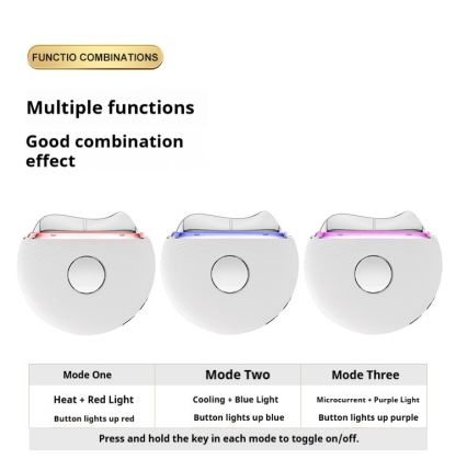 2-in-1 Cold and Hot Facial Device - with EMS Microcurrent for Sculpting & Depuffing