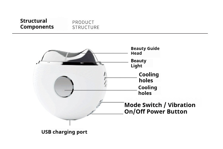 2-in-1 Cold and Hot Facial Device - with EMS Microcurrent for Sculpting & Depuffing