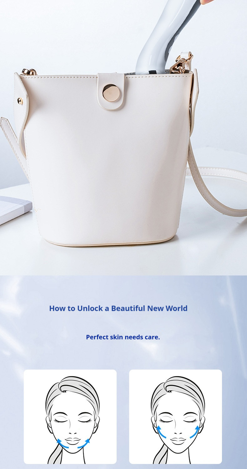 V-Line Shaping Device - Professional Facial Lifting Roller with EMS & LED Light Therapy for a Tighter, Youthful Look-Lumenessence