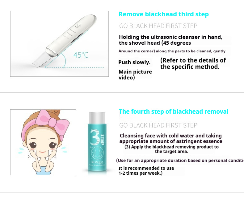 Ultrasonic Skin Spatula, Ionic Facial Cleansing & Lifting Device, Pore Cleaner & Serum Booster