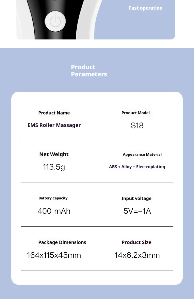 V-Line Shaping Device - Professional Facial Lifting Roller with EMS & LED Light Therapy for a Tighter, Youthful Look-Lumenessence