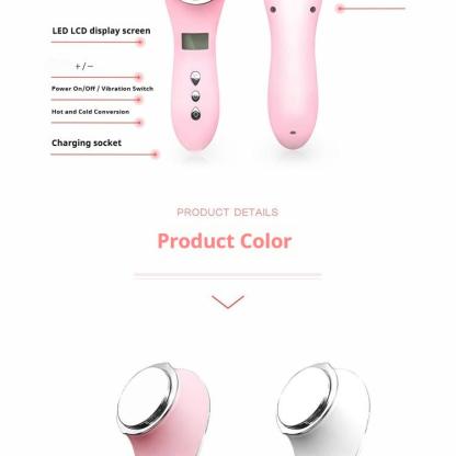 Facial Steamer & Massager, Hot Cold Iontophoresis Device for Anti-Aging & Pore Minimizing, with Heat Therapy-Lumenessence