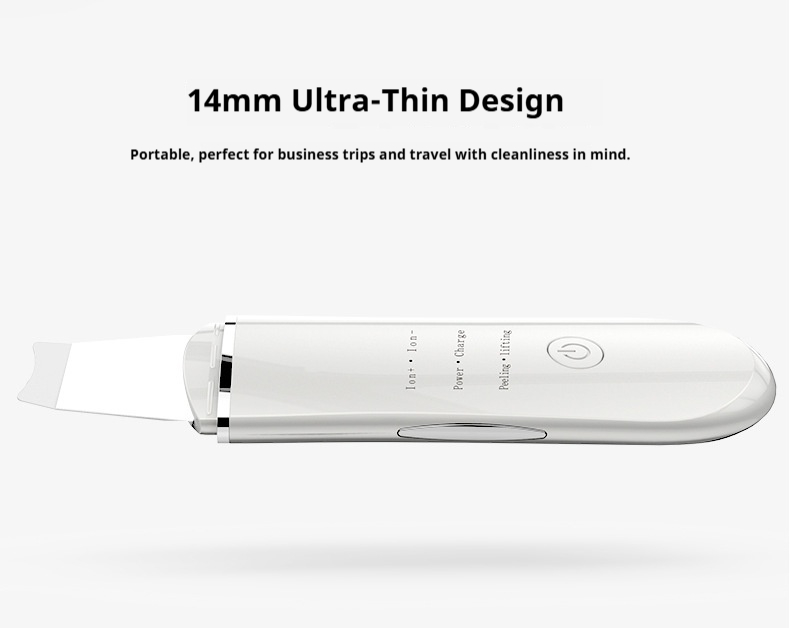 Ultrasonic Skin Spatula, Ionic Facial Cleansing & Lifting Device, Pore Cleaner & Serum Booster