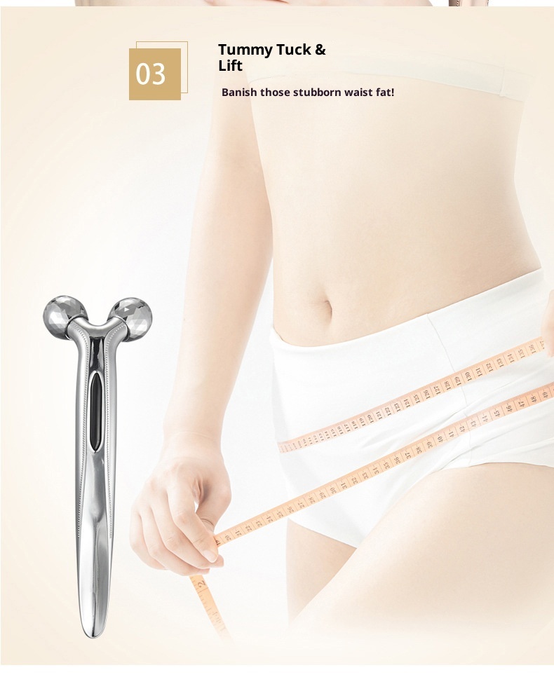 3D V-Lift Facial Roller - Mini Face Massager for Slimming, Skin Rejuvenation & Contouring