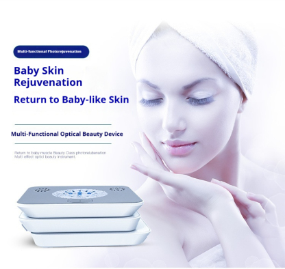 7-Color LED Phototherapy Mask - Red & Blue Light Facial Device with Hydrating Spray & Skin Analysis