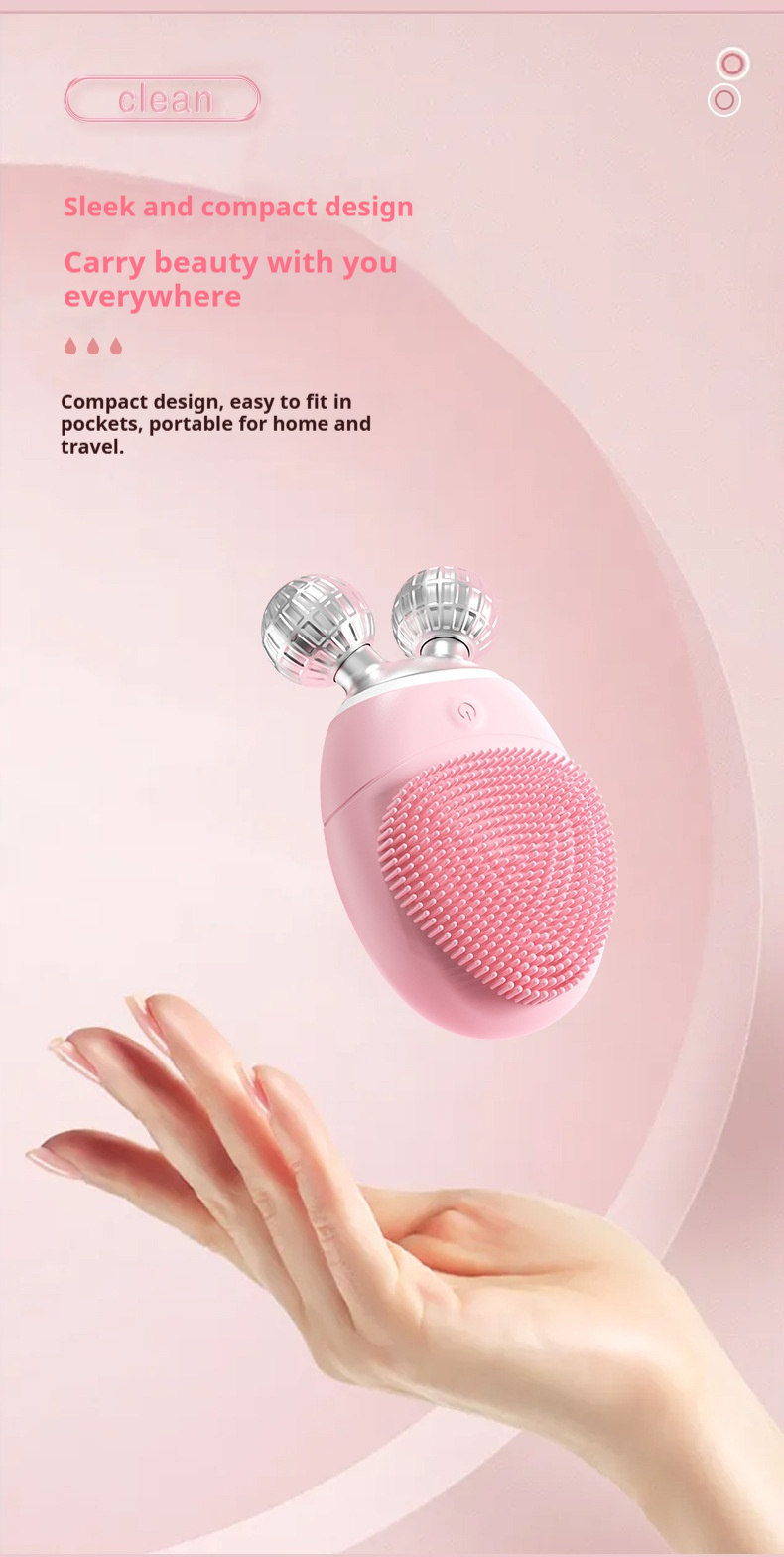 Ionic Technology Facial Cleanser - Deep Cleansing & Brightening Skin Massage Tool