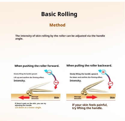 3D V-Lift Facial Roller - Mini Face Massager for Slimming, Skin Rejuvenation & Contouring