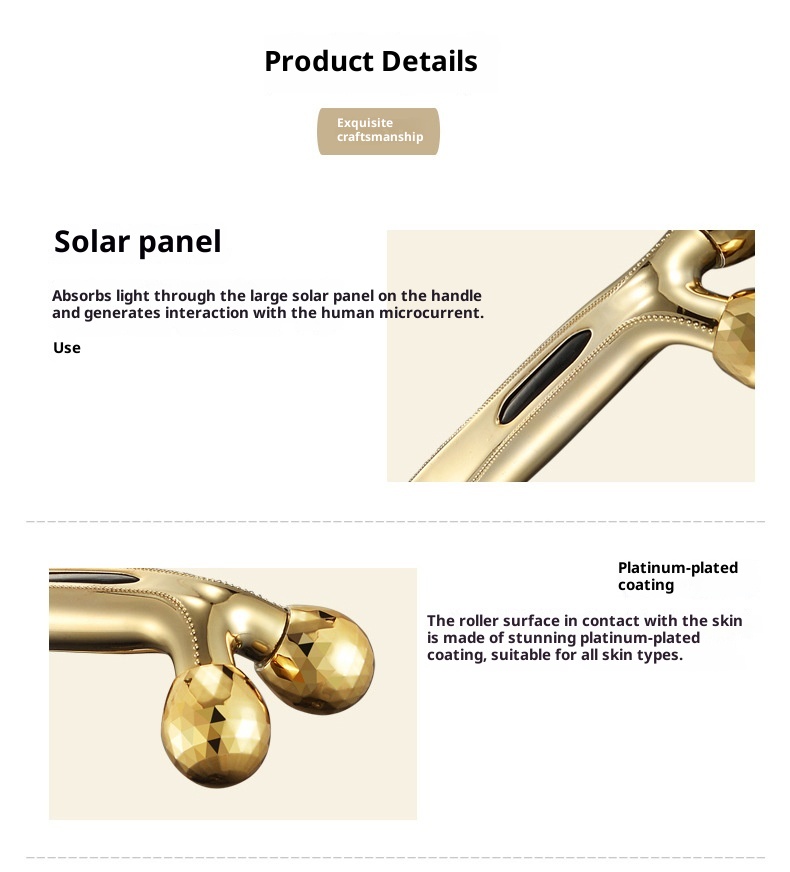 3D V-Lift Facial Roller - Mini Face Massager for Slimming, Skin Rejuvenation & Contouring