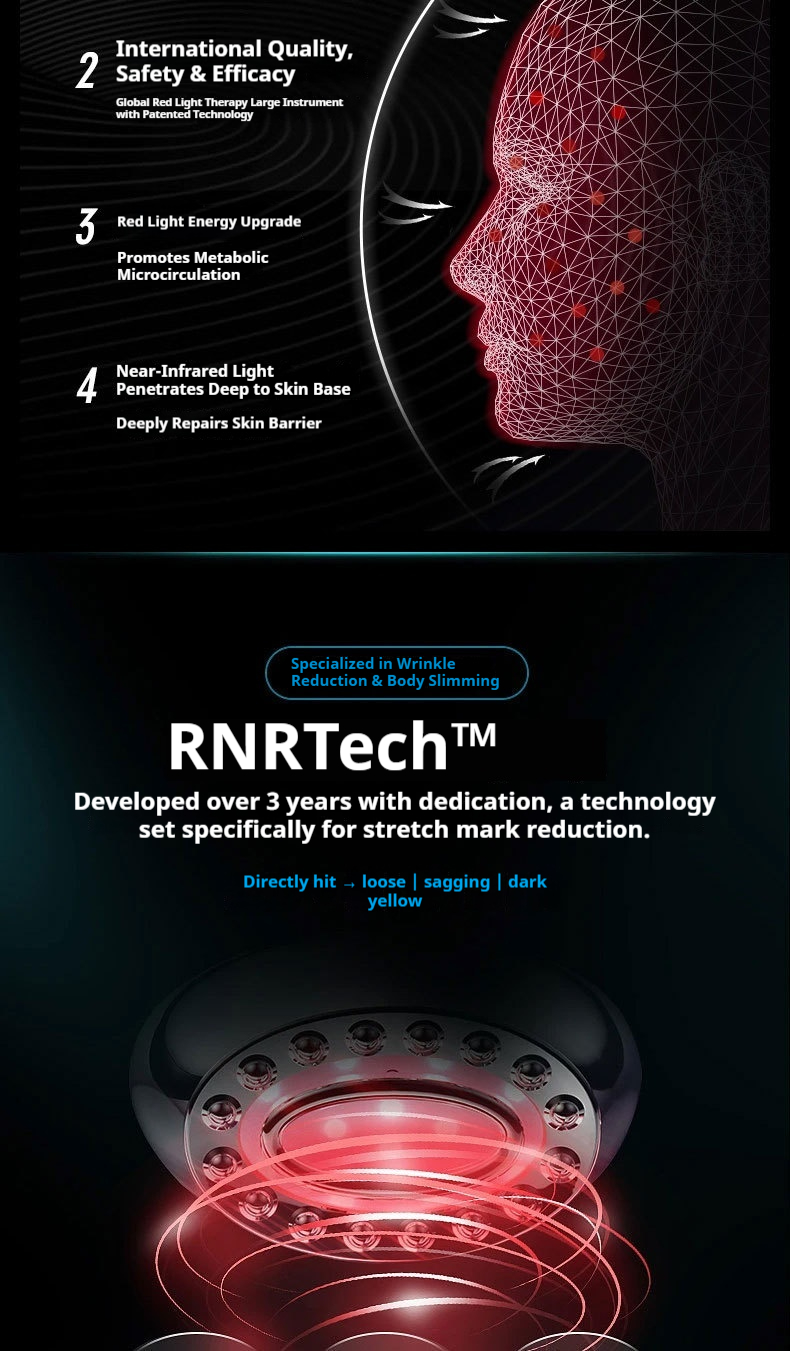 Professional LED Light Therapy & EMS Microcurrent Facial Mask,  Lift, Firm & Glow - Your 7-in-1 At-Home Skin Rejuvenation System-Lumenessence