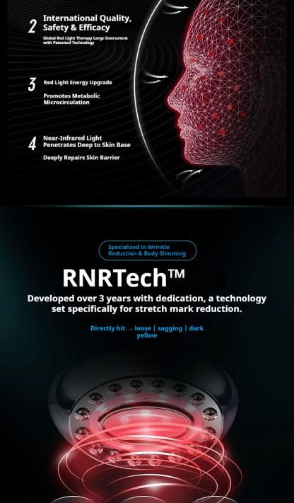 Professional LED Light Therapy & EMS Microcurrent Facial Mask,  Lift, Firm & Glow - Your 7-in-1 At-Home Skin Rejuvenation System