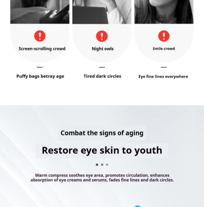 Magic Eye RF Eye Massager - Anti-Aging Eye Care Device for Removing Dark Circles & Puffy Bags, At-Home Facial Lifting Equipment-Lumenessence