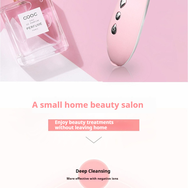 Facial Steamer & Massager, Hot Cold Iontophoresis Device for Anti-Aging & Pore Minimizing, with Heat Therapy-Lumenessence