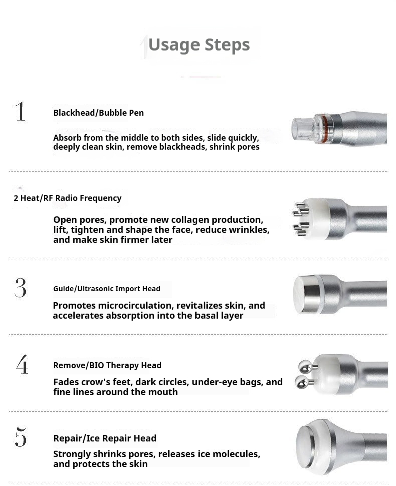All-in-One Facial Cleansing & Oxygen Moisturizing Device: Pore Cleaner for Blackhead Removal, Non-Needle Hydration for Glowing Skin | Salon Results At Home-Lumenessence