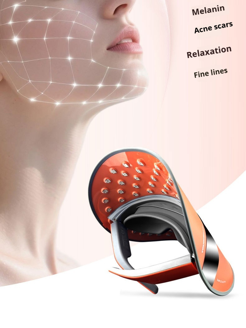 Professional LED Light Therapy Mask - Anti-Aging & Skin Tightening Facial Device for Rejuvenation and Radiance-Lumenessence